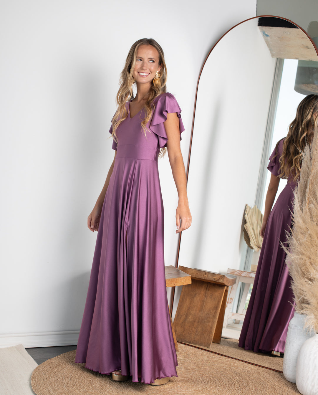 Vestido Largo de Fiesta Isa Lila