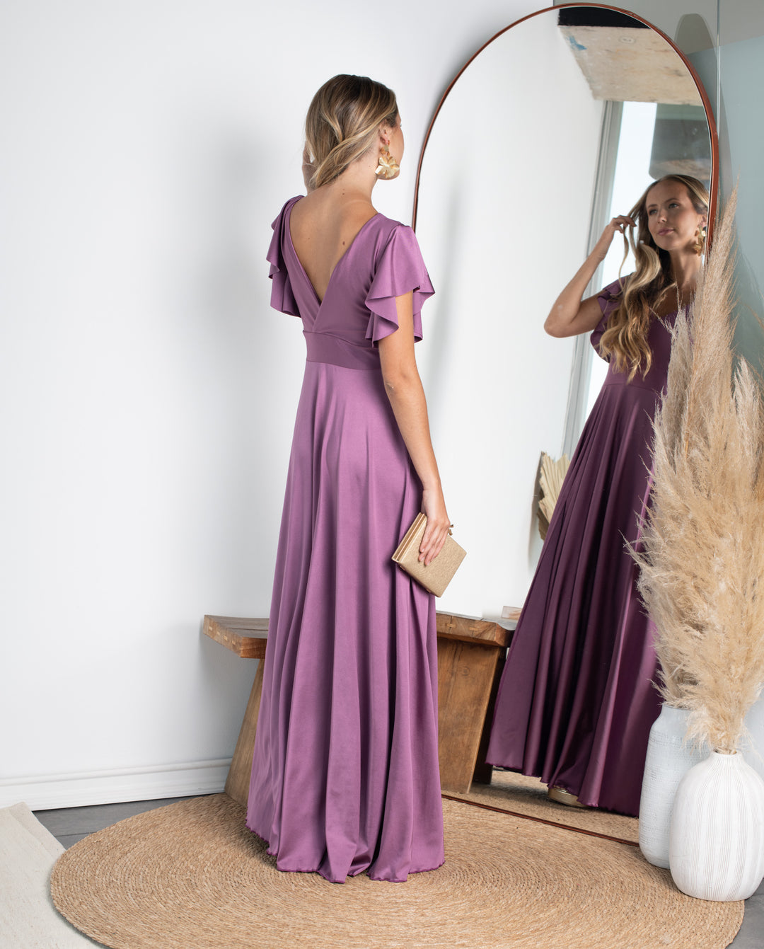 Vestido Largo de Fiesta Isa Lila