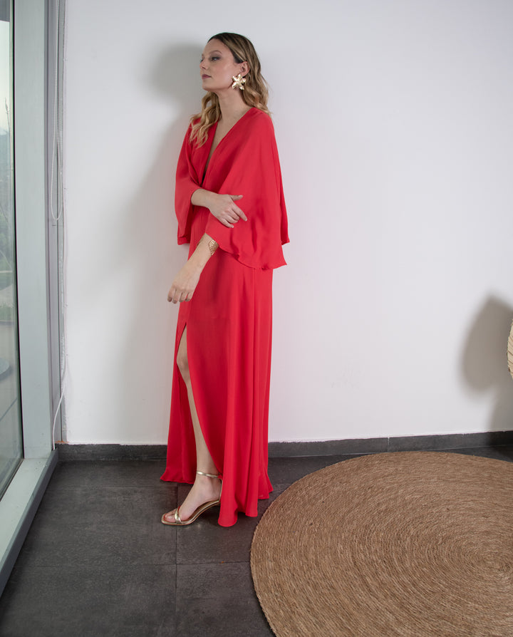 Vestido de Fiesta Largo Iris Rojo