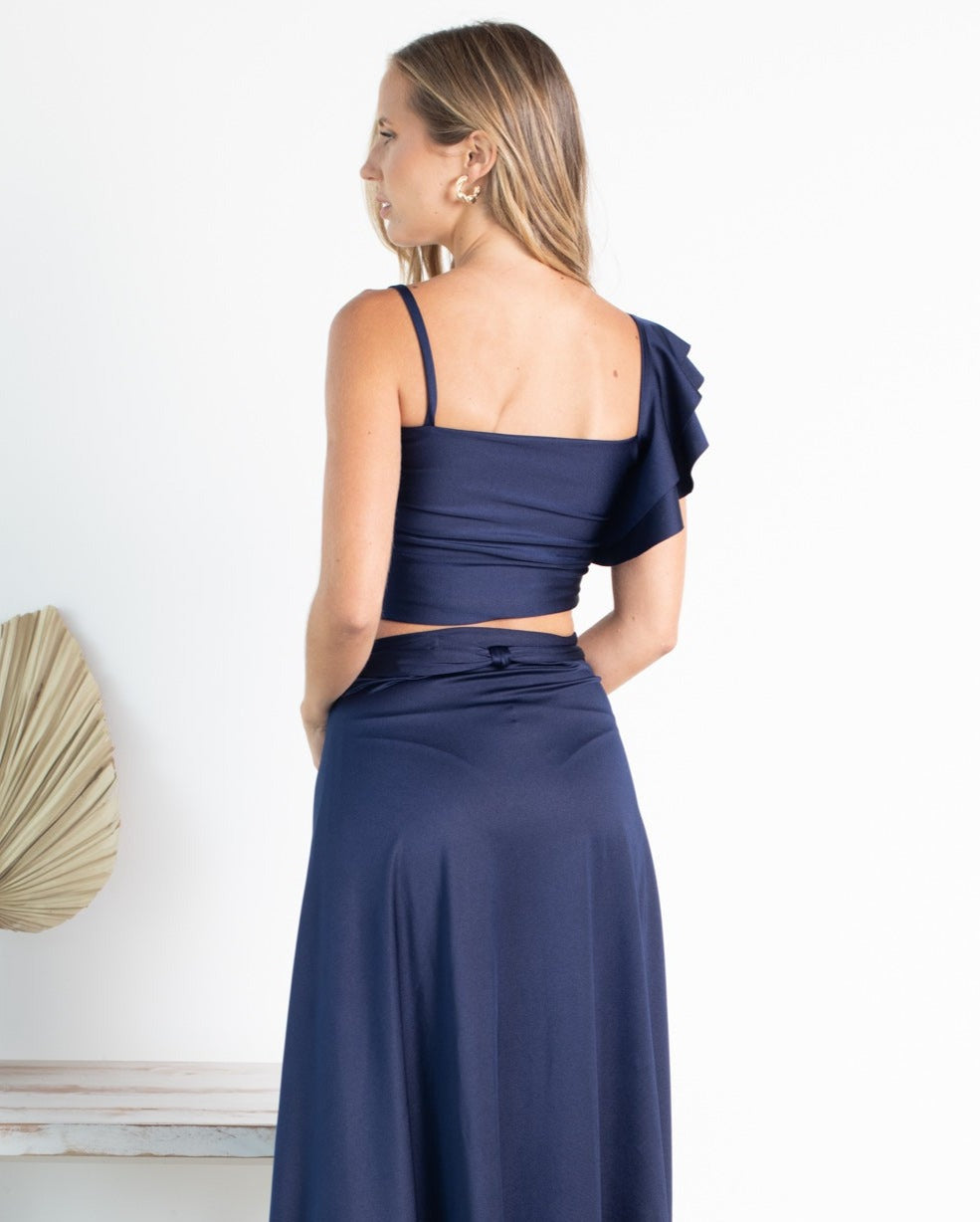 Conjunto Sole Lycra Dupont Azul Oscuro