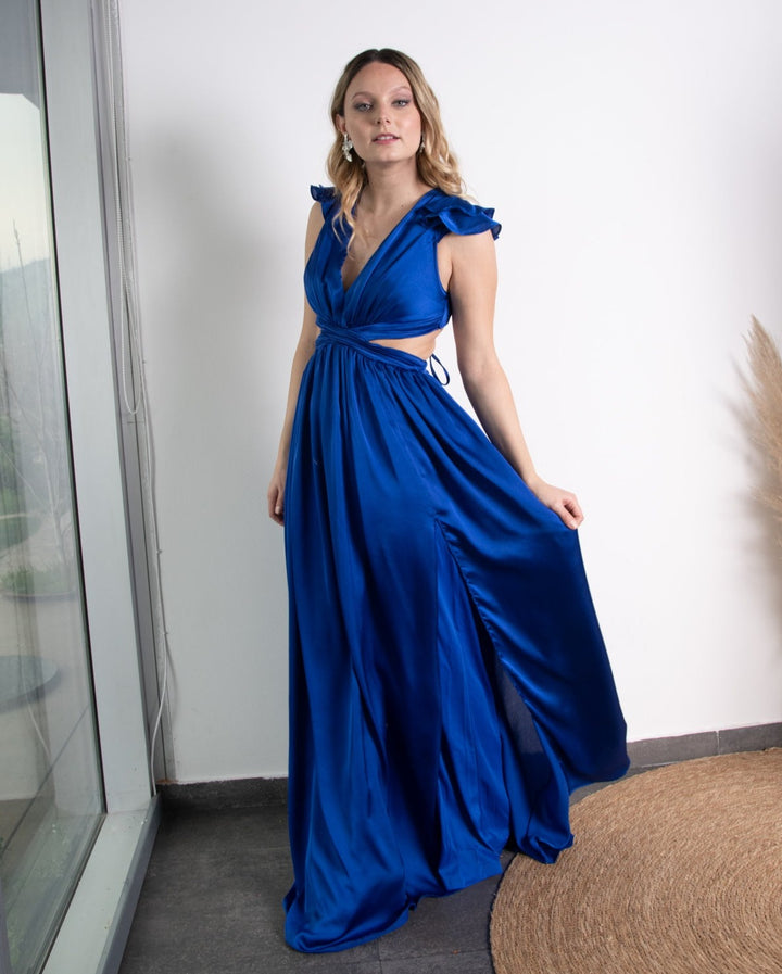 Vestido de Fiesta Largo Vera Azul Royal