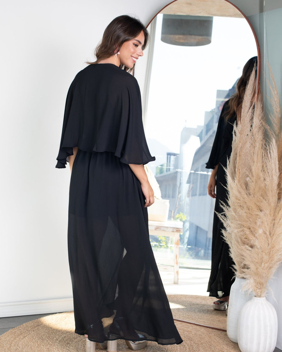 Vestido Largo Iris Negro