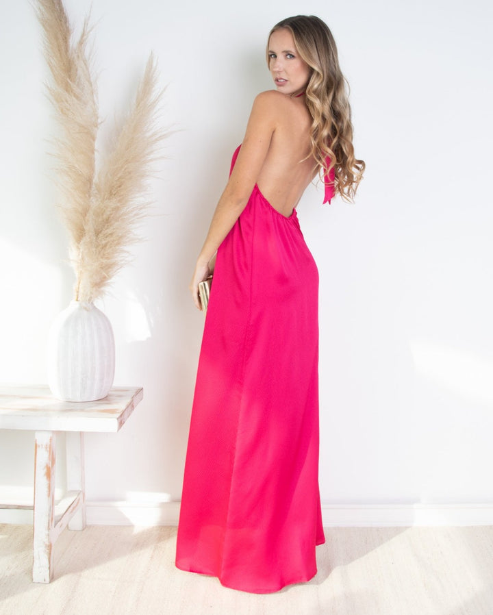 Vestido Largo de Fiesta Lili Cherry