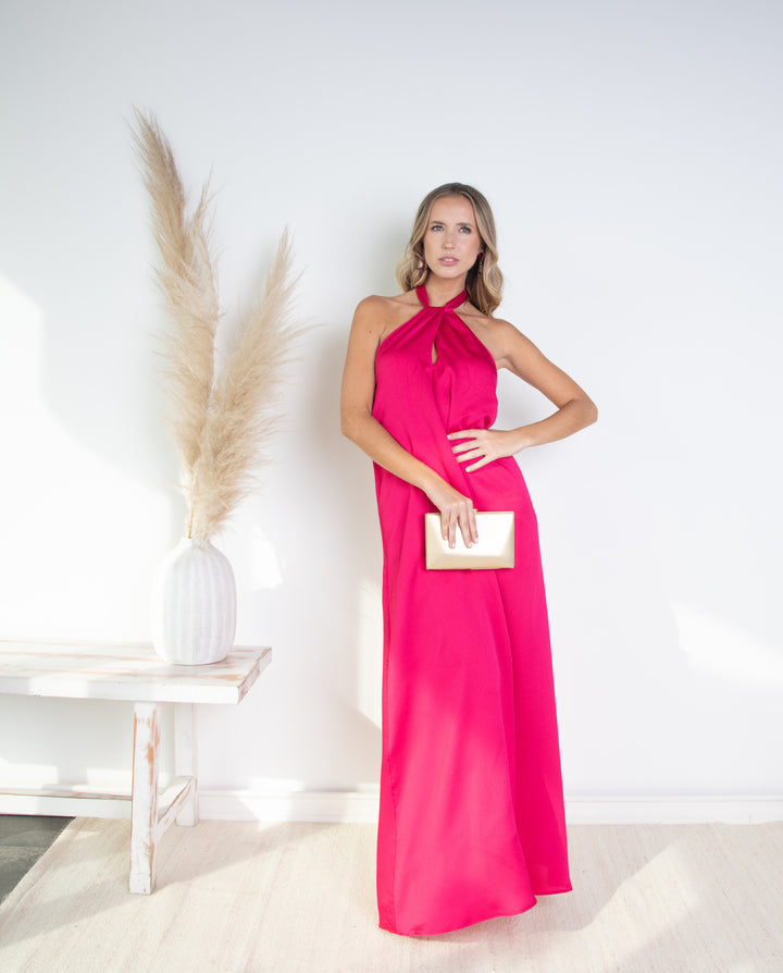 Vestido Largo de Fiesta Lili Cherry