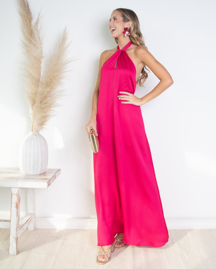 Vestido Largo de Fiesta Lili Cherry