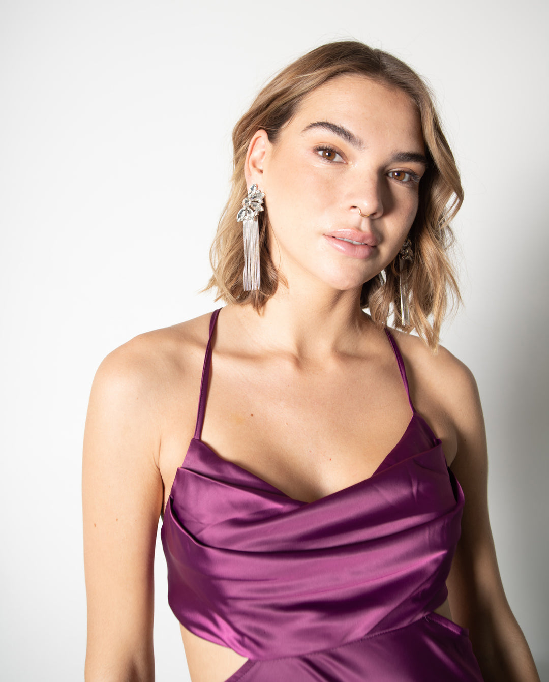 VESTIDO DE FIESTA LARGO CAROL MORADO