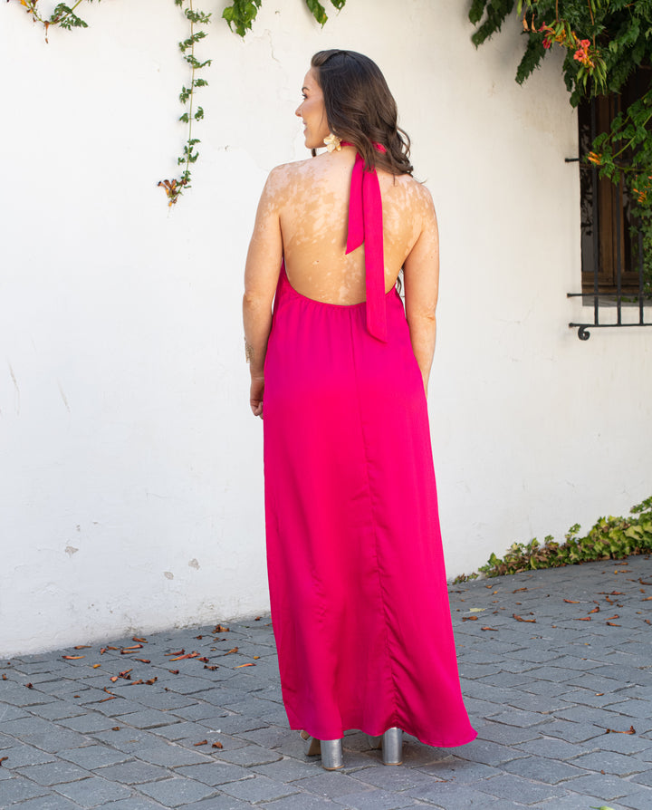 Vestido Largo de Fiesta Lili Cherry