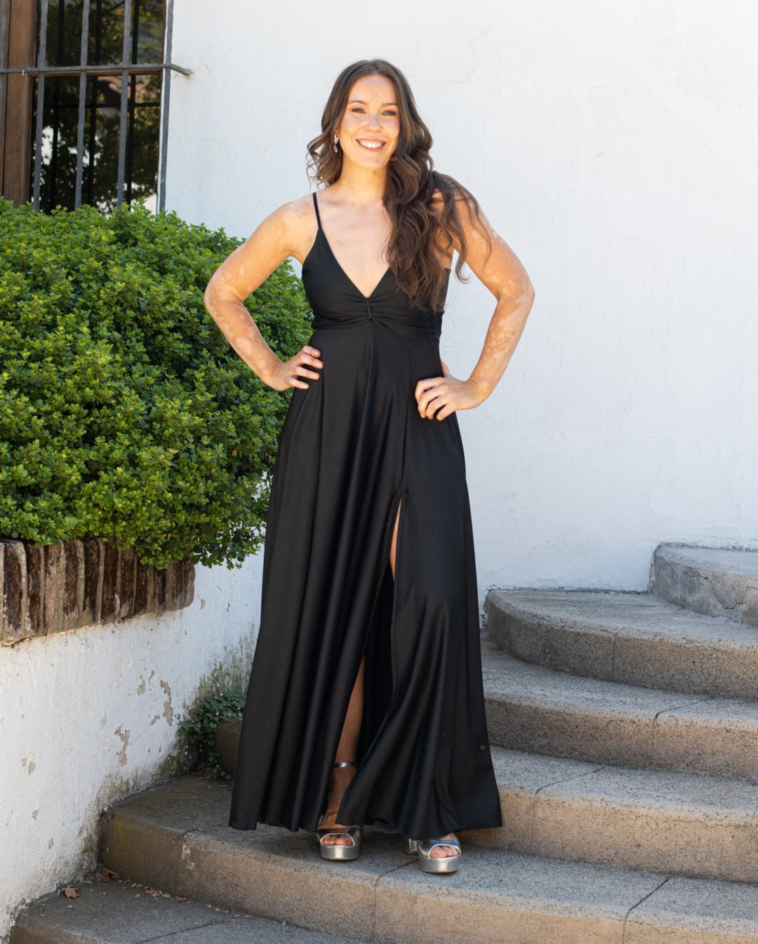 Vestido Largo de Fiesta Antonia Negro