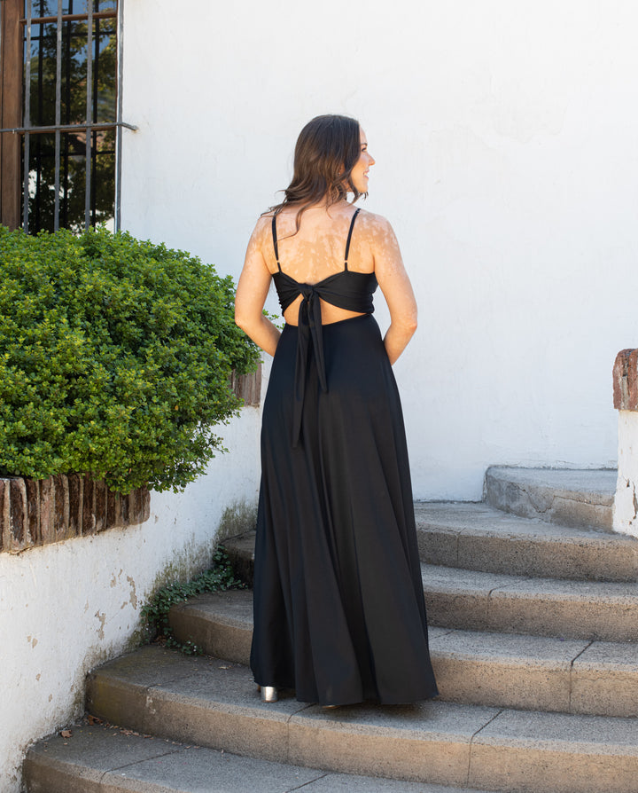 Vestido Largo de Fiesta Antonia Negro