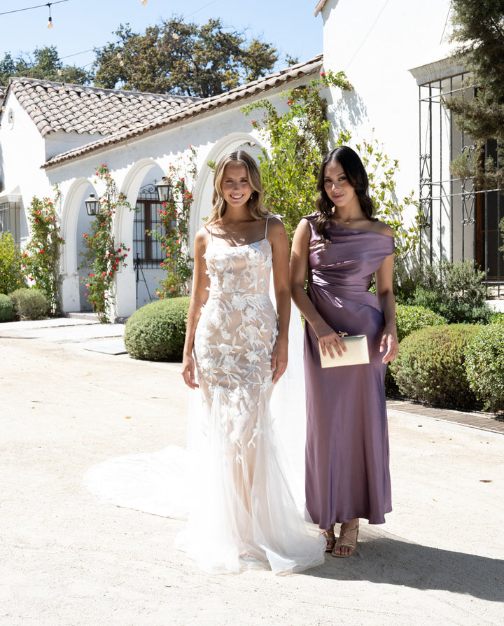 Vestido De Fiesta Creta Satin Malva