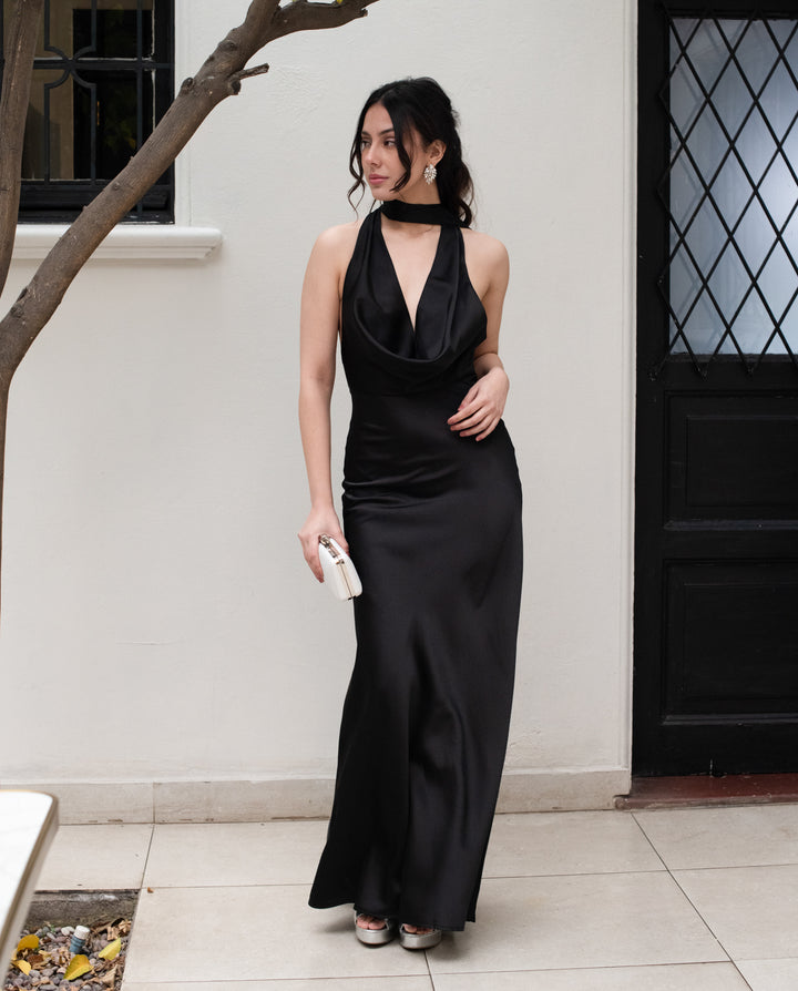 Vestido Largo de Fiesta Budapest Negro