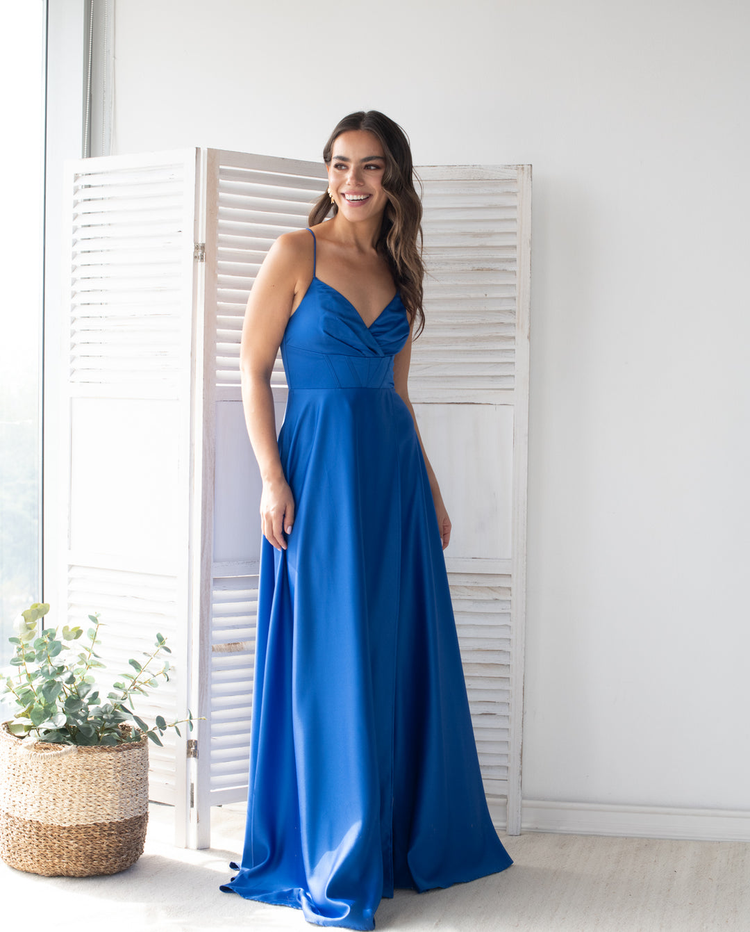 Vestido Largo de Fiesta Lara Azul Royal