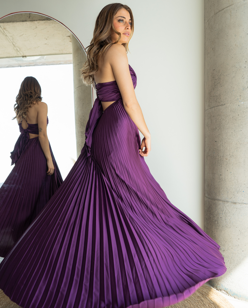 MAXI VESTIDOS FIESTA – Etiquetado MORADO– MI PLACARD