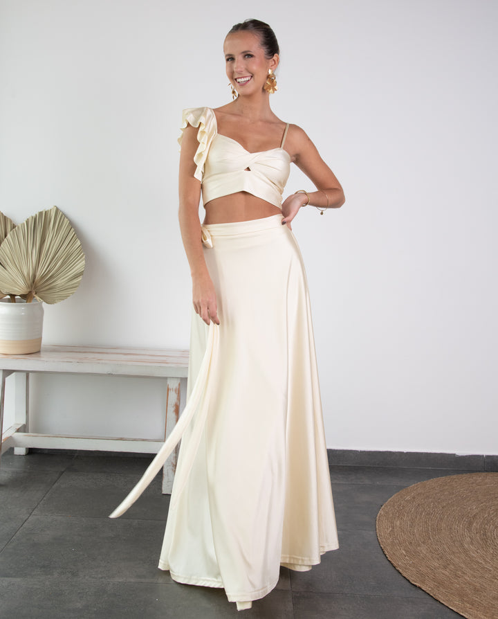 Conjunto Sole Lycra Dupont Crema