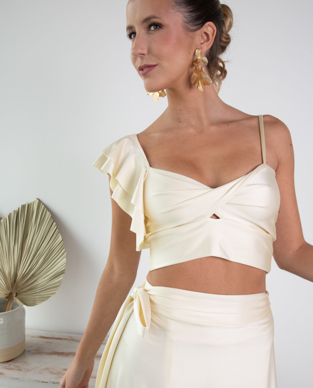 Conjunto Sole Lycra Dupont Crema