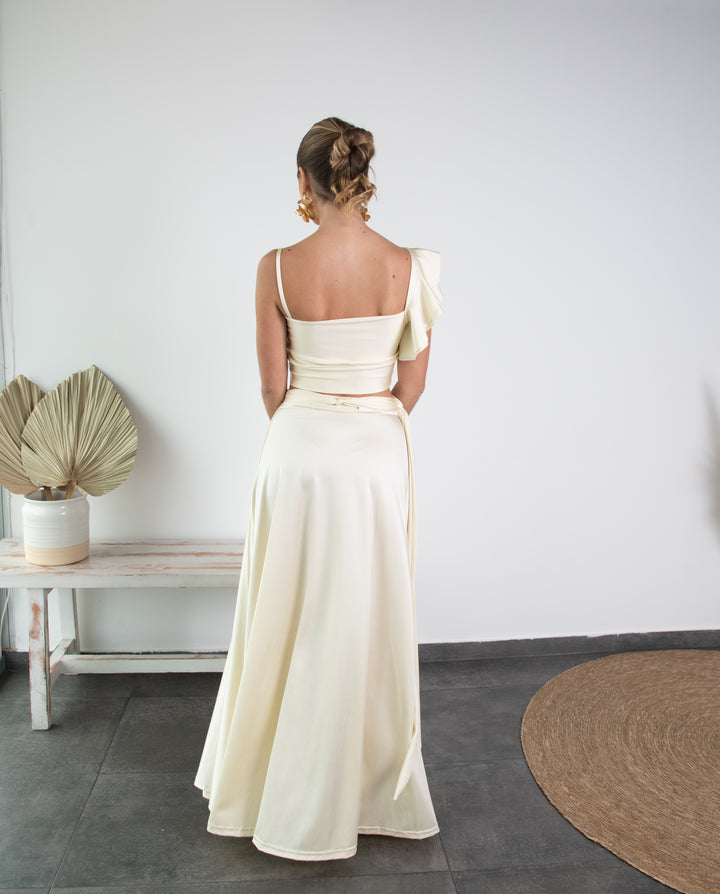 Conjunto Sole Lycra Dupont Crema