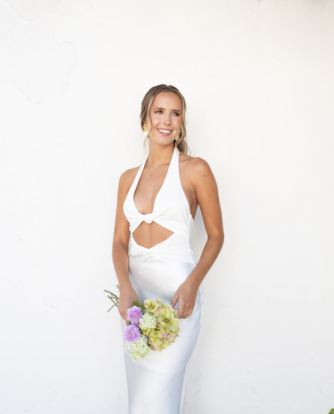 Vestido De Novia Canarias Satín Blanco