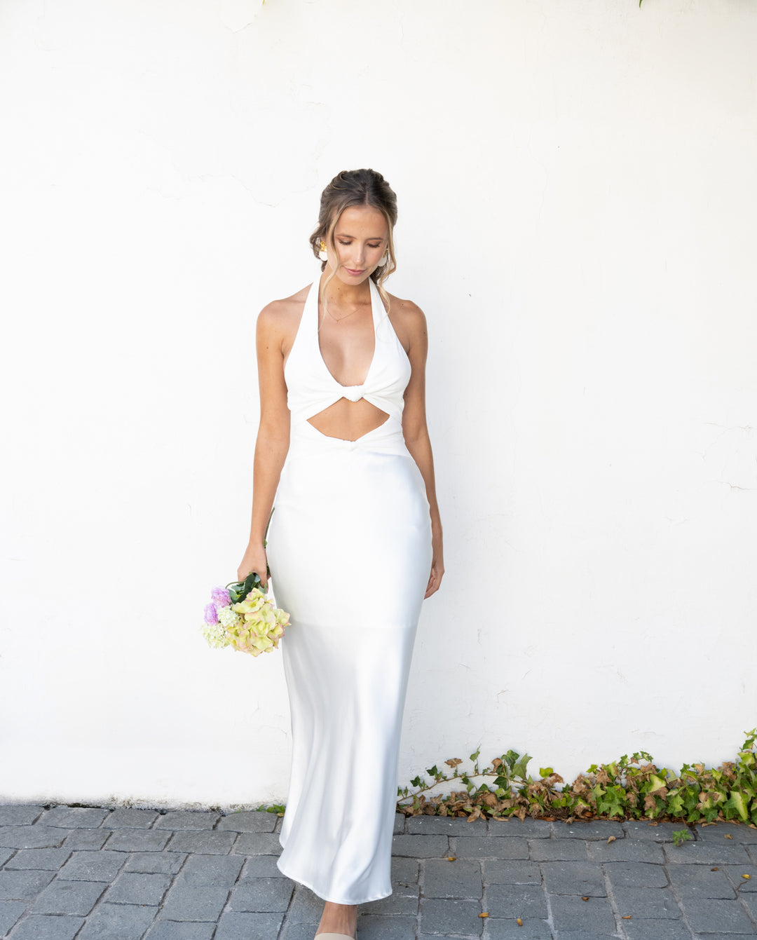Vestido De Novia Canarias Satín Blanco