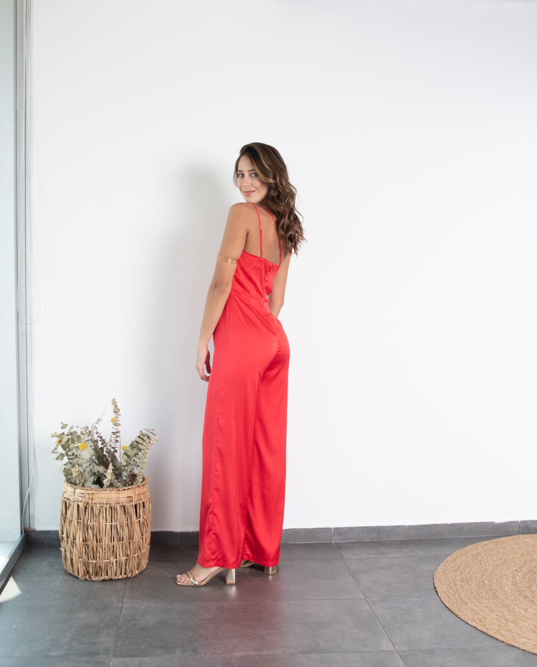 Enterito Tamara Satín Rojo