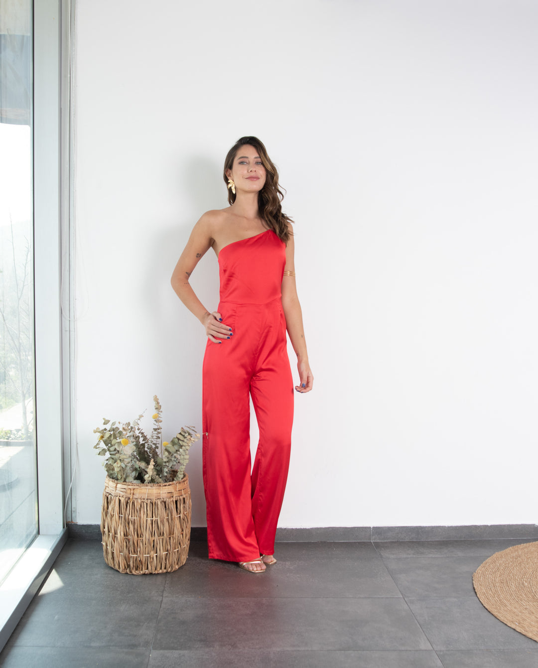 Enterito Tamara Satín Rojo