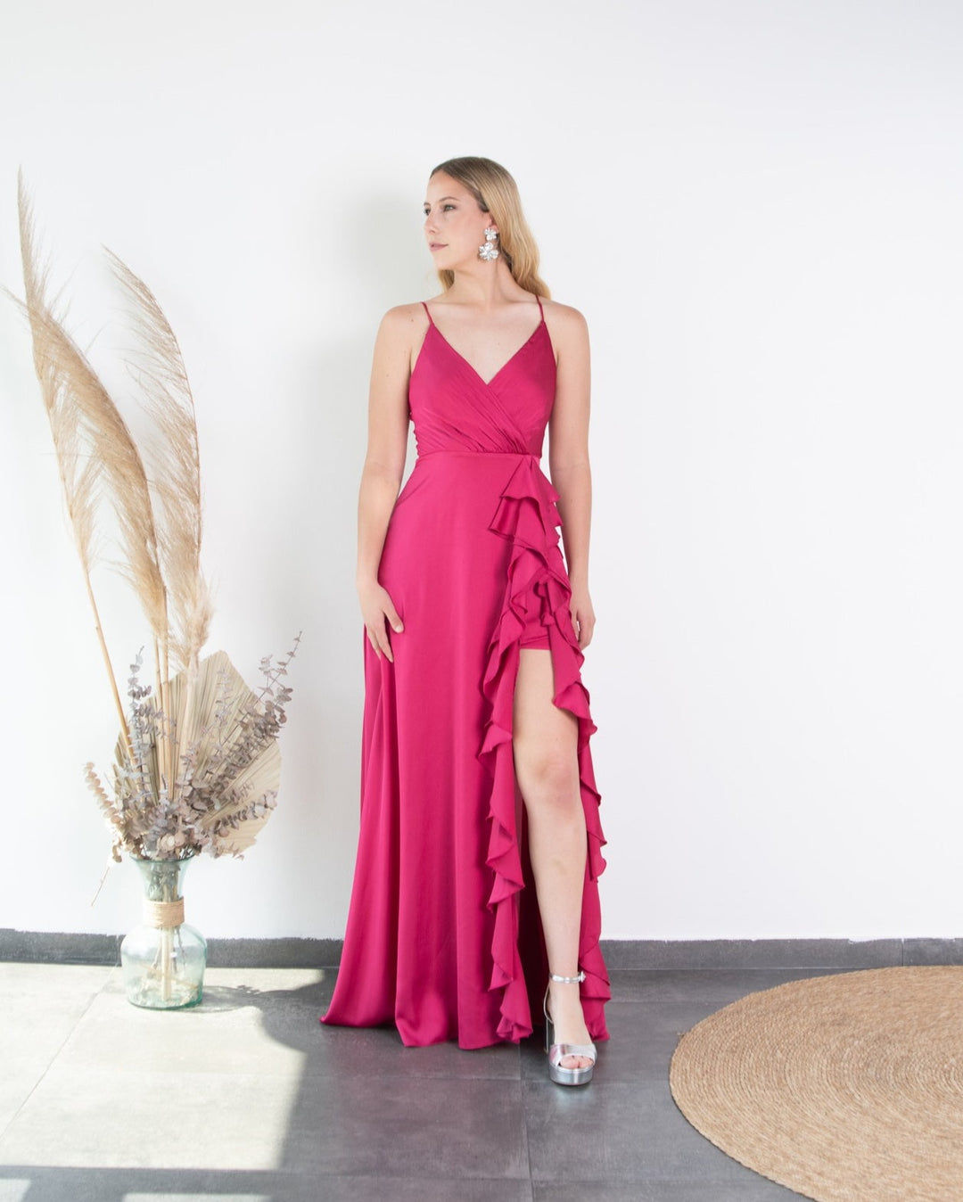 Vestido de Fiesta Largo Silvina Cherry