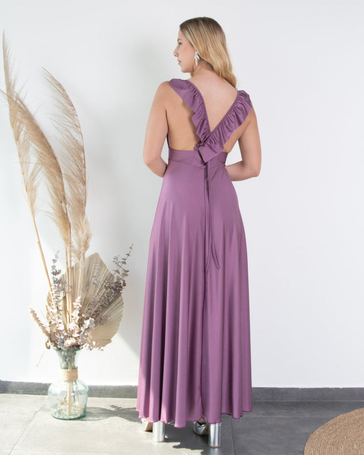 Vestido de Fiesta Largo Isidora Lila