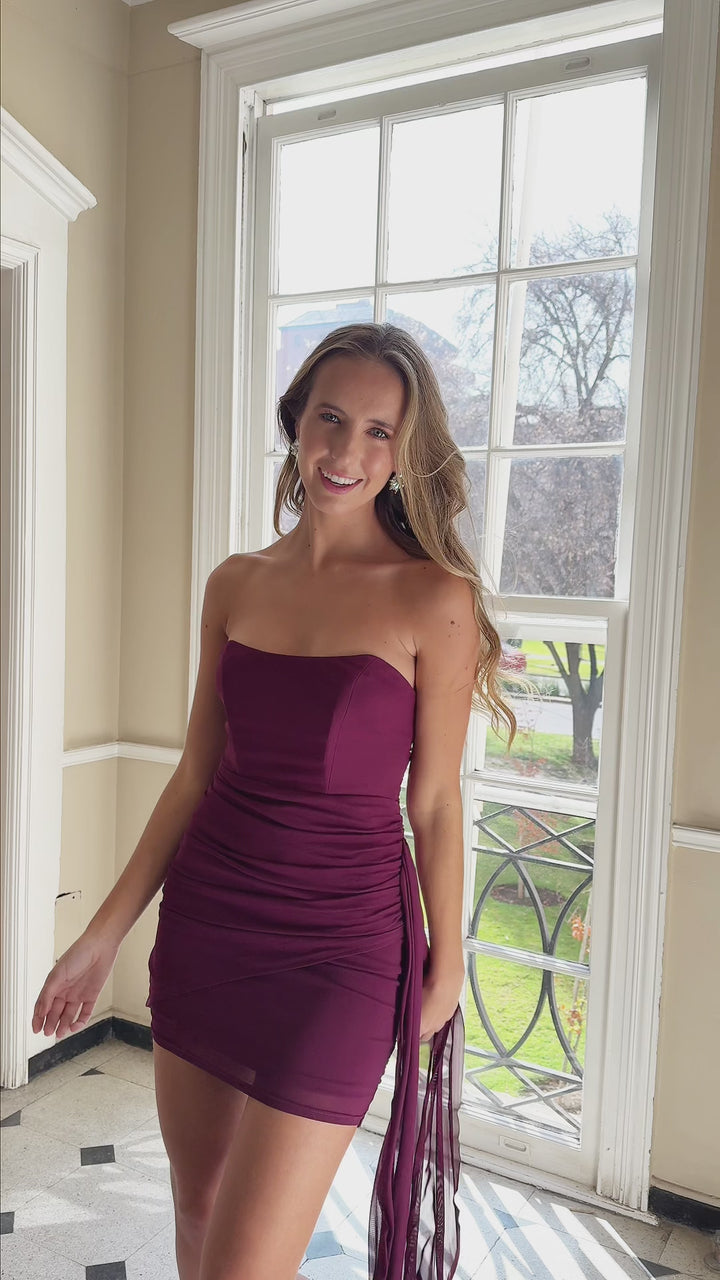 Vestido Corto de Fiesta Tarragona Cherry