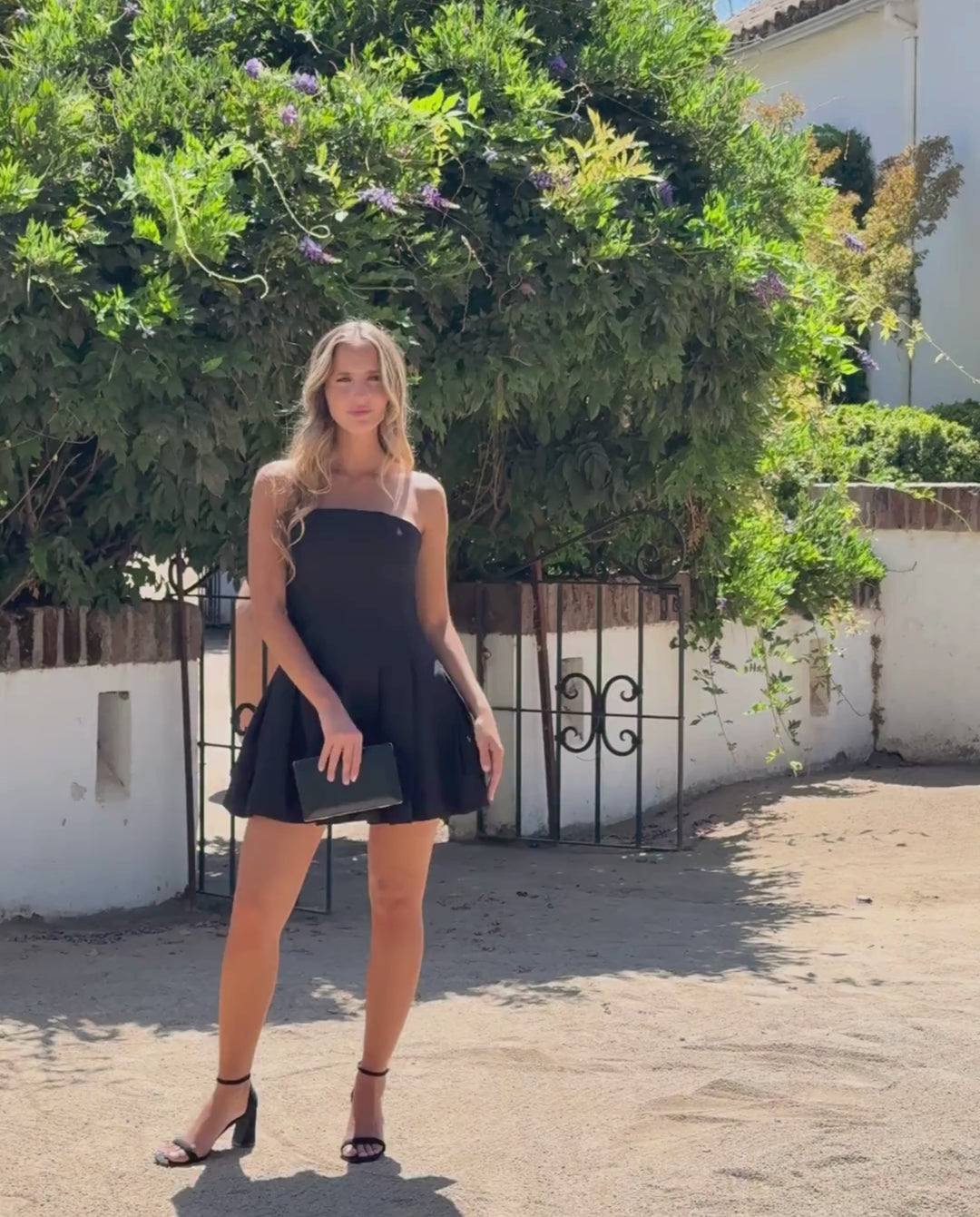Vestido Corto De Fiesta Capri Negro