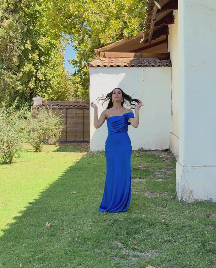Vestido De Fiesta Catalina Azul Royal