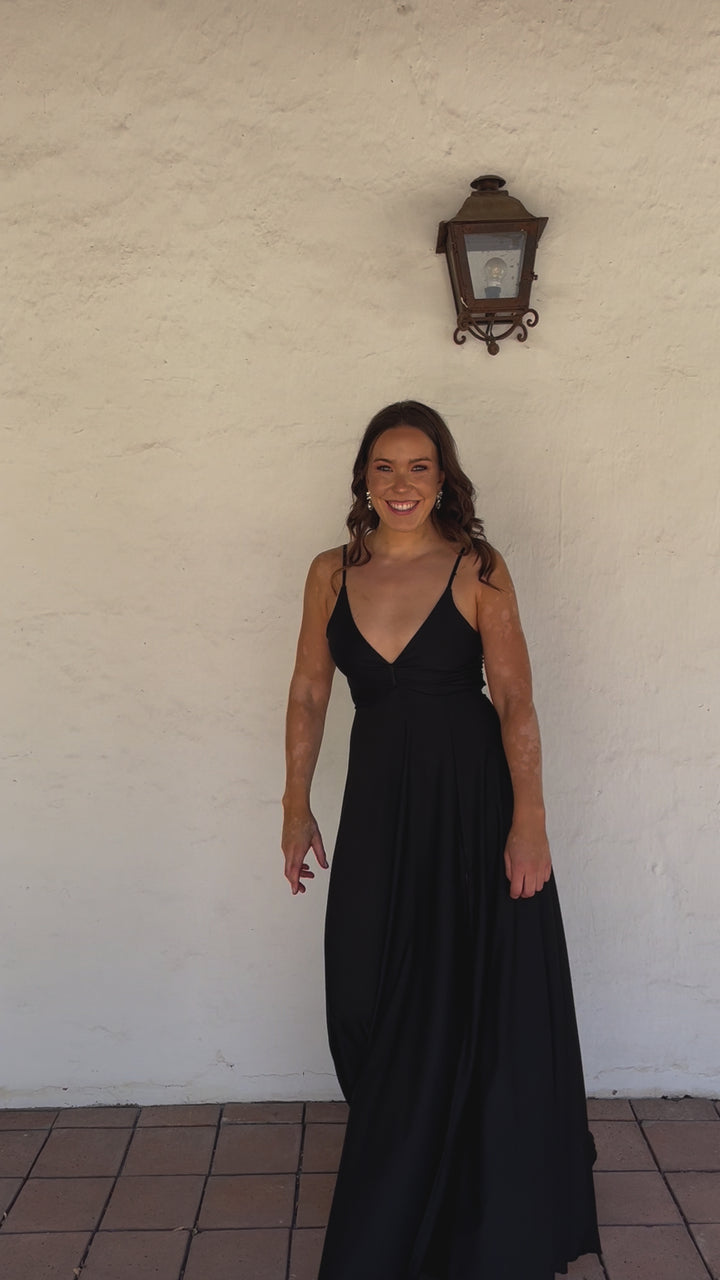 Vestido Largo de Fiesta Antonia Negro