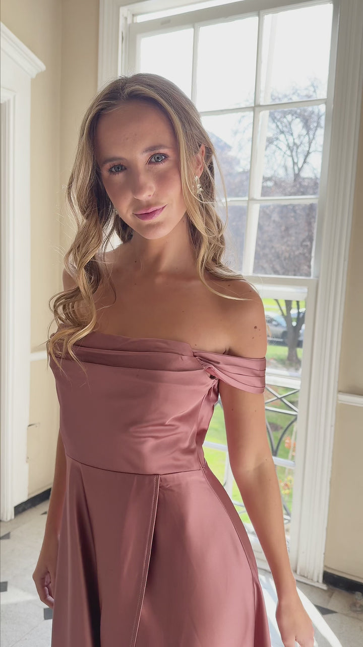 Vestido Largo de Fiesta Miranda Canela