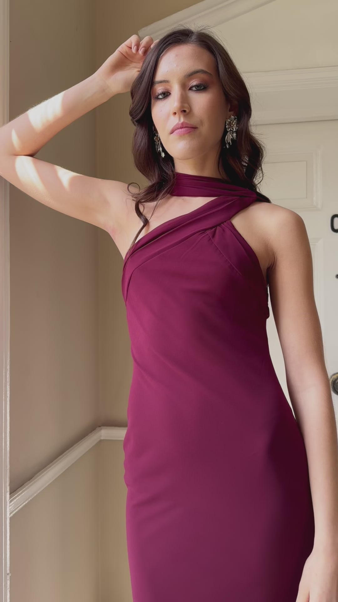 Vestido Largo de Fiesta Anastasia Burdeo