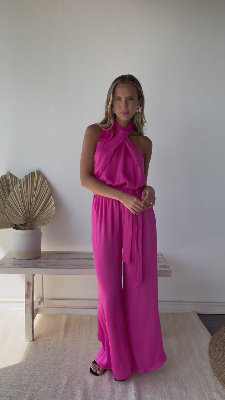 Conjunto Dominga Halter Fucsia