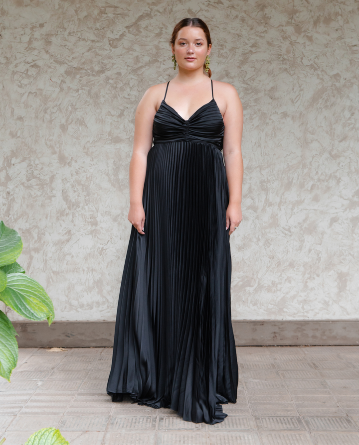 VESTIDO LARGO MAJO NEGRO