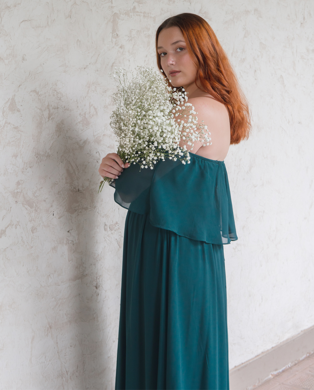 Vestido Largo Mali Verde Oscuro