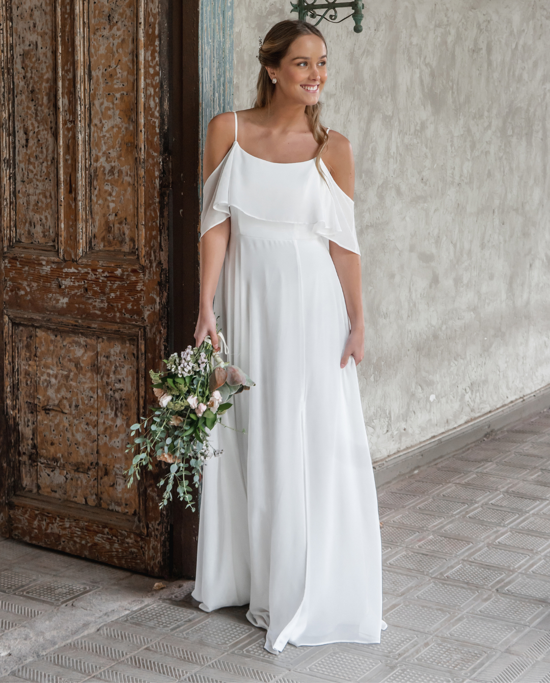 VESTIDO LARGO SABRINA IVORY