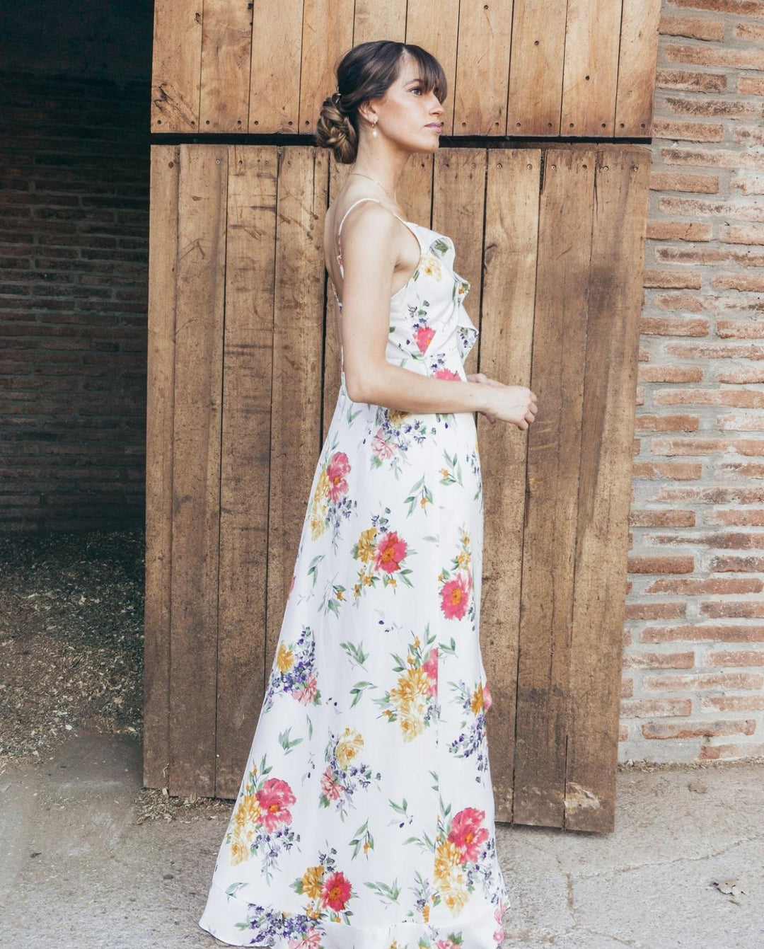 Vestido Largo Estela Fondo Blanco