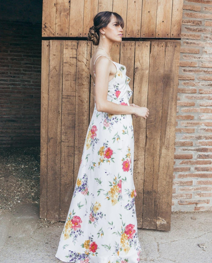Vestido Largo Estela Fondo Blanco
