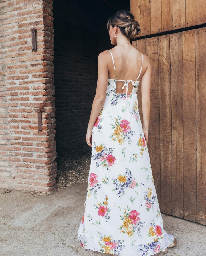 Vestido Largo Estela Fondo Blanco