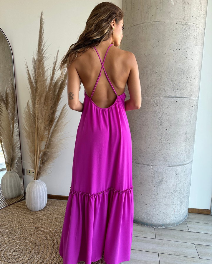 Vestido de Fiesta Ale Fucsia