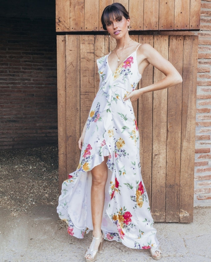 Vestido Largo Estela Fondo Blanco