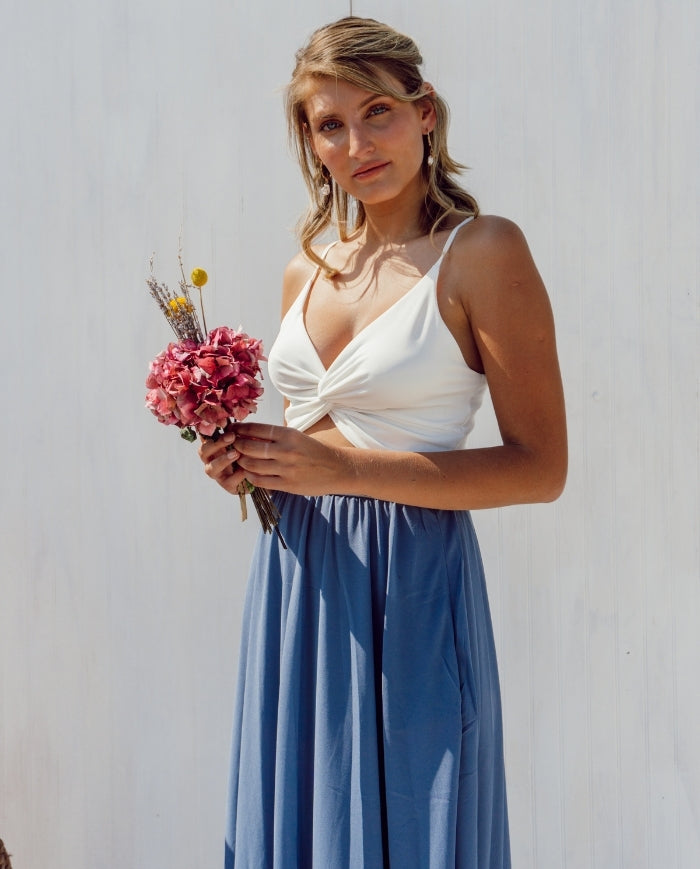 CROP TOP NUDO IVORY