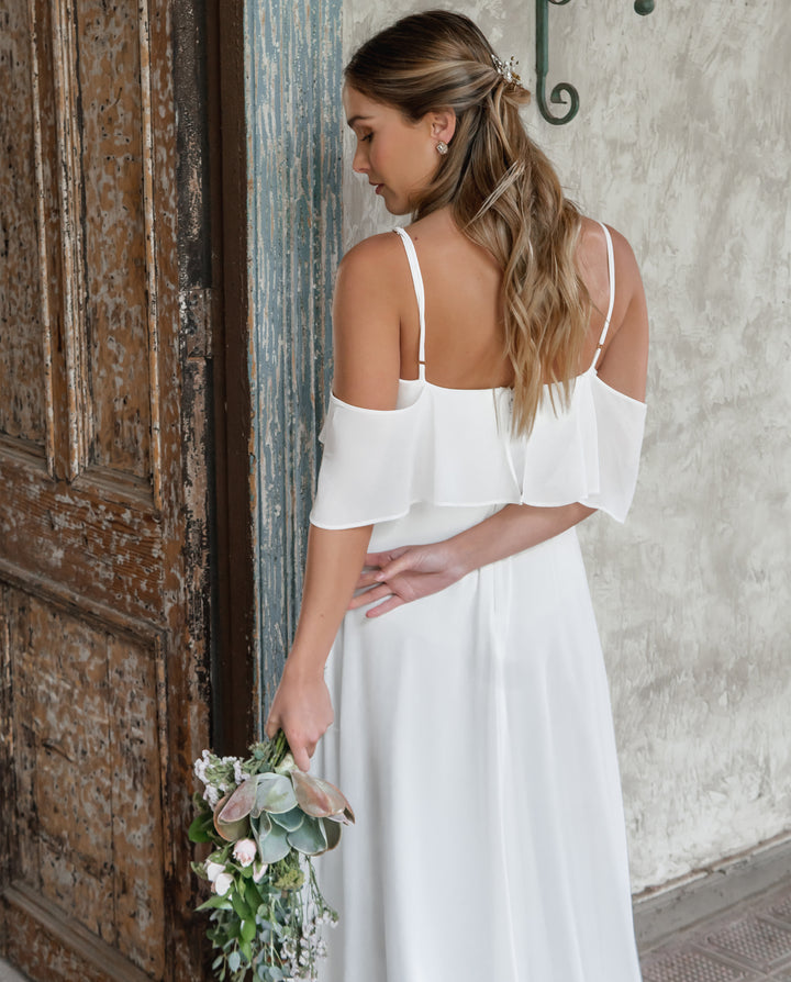 VESTIDO LARGO SABRINA IVORY