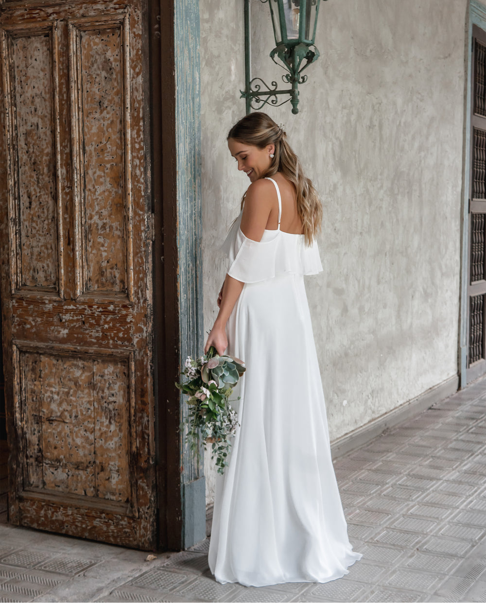 VESTIDO LARGO SABRINA IVORY