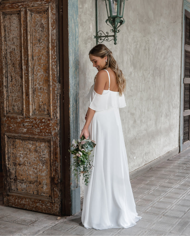 VESTIDO LARGO SABRINA IVORY