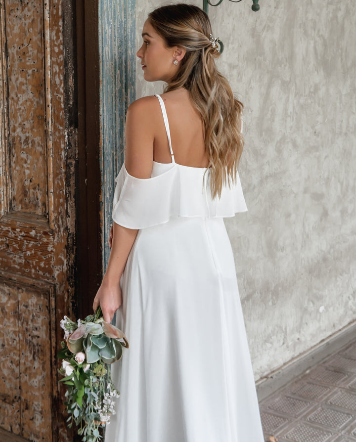 VESTIDO LARGO SABRINA IVORY