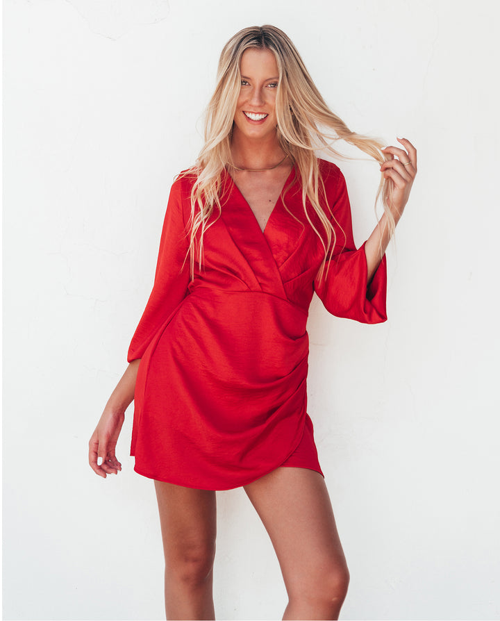 MINI VESTIDO KIKA ROJO