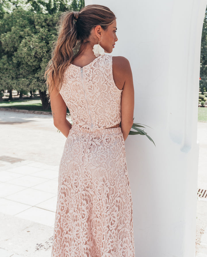 Conjunto de Novia Eva Palo Rosa