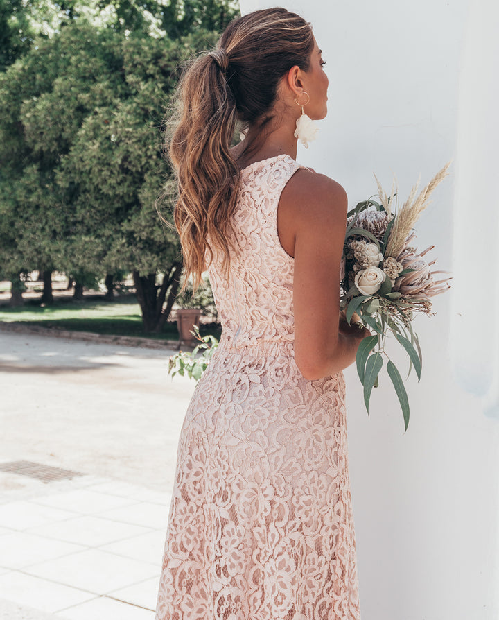 Conjunto de Novia Eva Palo Rosa