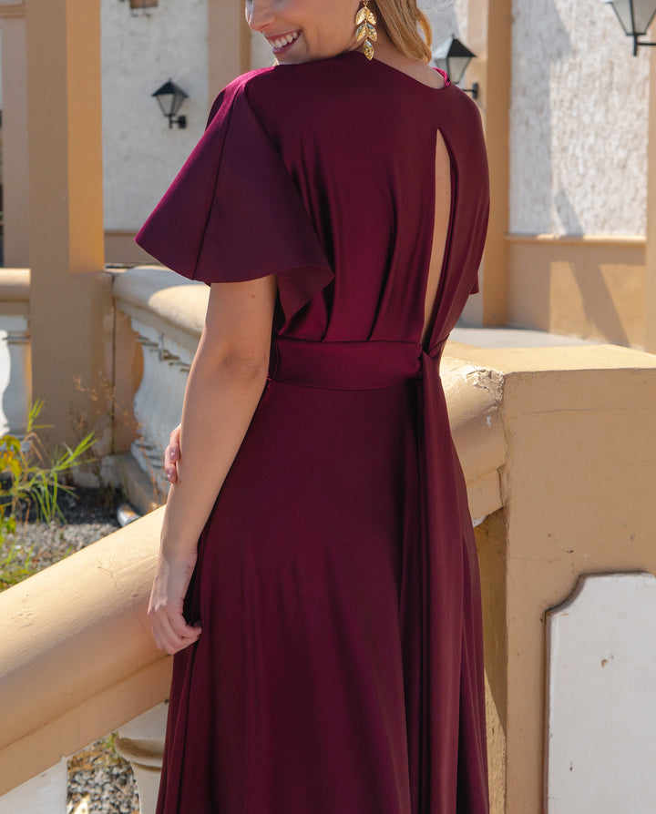 Vestido Largo de Fiesta Noa Burdeo